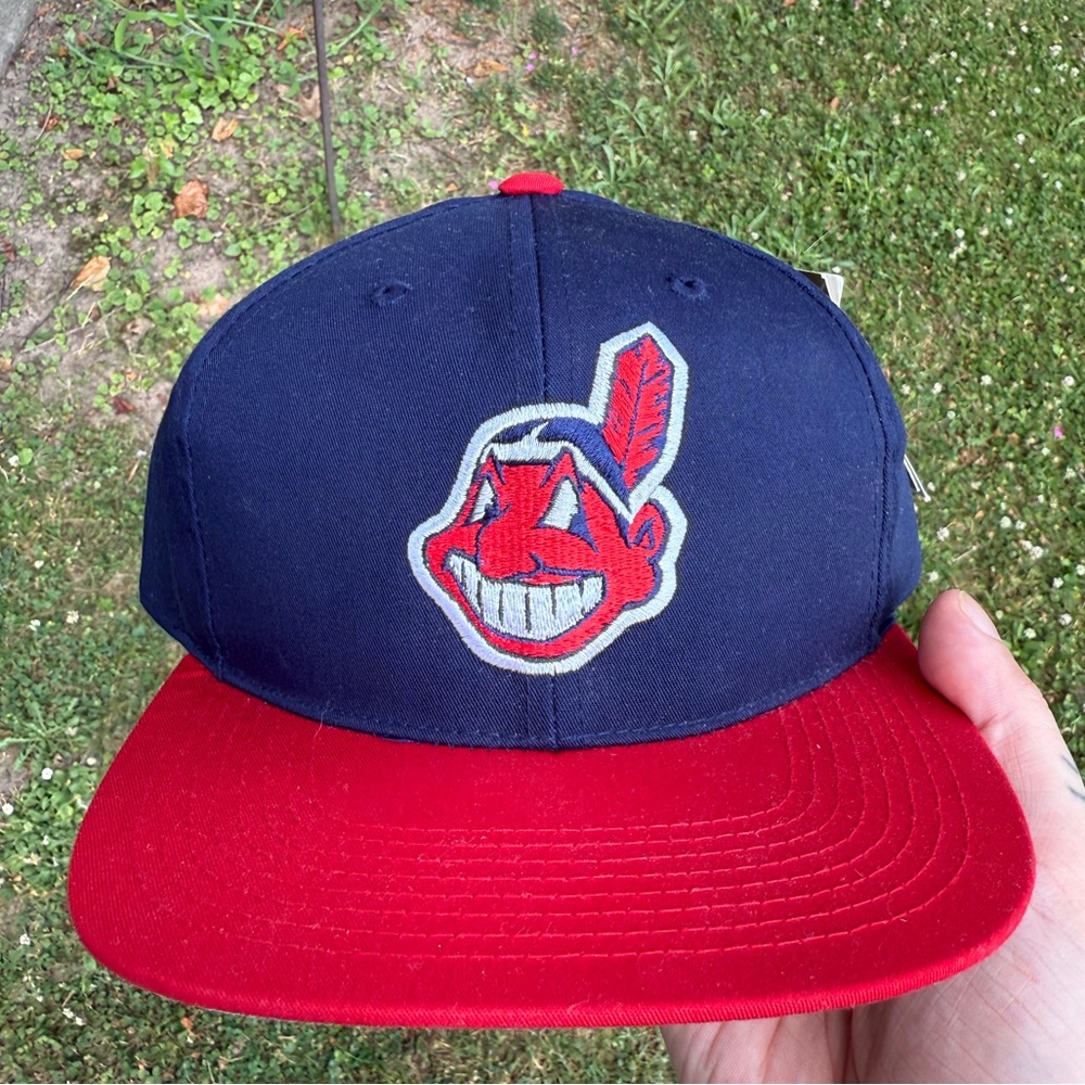 Early 90’s Cleveland Indians Chief Wahoo Snapback - Picture 2 of 8